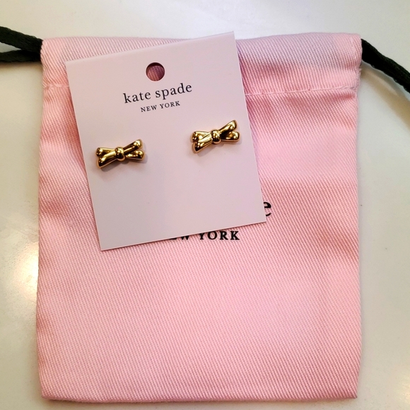 NWT Kate Spade Double Bow Studs - Picture 6 of 7